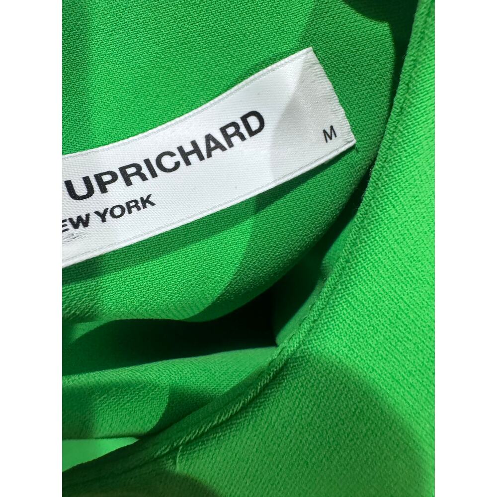 Amanda Uprichard Gilda Gown One-Shoulder Silhouette in Green Women's Size M NWOT - Picture 11 of 11